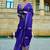 purple woven design zari banarasi saree