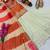 Orange silk blend embroidered palazzo set