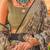 green floral printed zari banarasi silk blend saree
