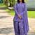 Purple chanderi embroidered farshi salwar set