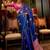 blue ethnic motifs woven design banarasi saree