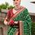 Green bandhani woven design zari  bandhani celebrity saree