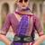 Purple bandhani zari silk blend bandhani saree