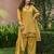 Yellow chanderi embroidered farshi salwar set