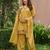 Yellow chanderi embroidered farshi salwar set