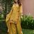 Yellow chanderi embroidered farshi salwar set
