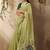 lime ethnic motifs cotton blend muga saree