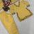 Yellow chanderi embroidered farshi salwar set