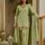 Light-green chanderi embroidered farshi salwar set