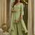 Light-green chanderi embroidered farshi salwar set
