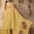 yellow ethnic motifs cotton blend muga saree