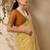 yellow ethnic motifs cotton blend muga saree