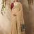 beige ethnic motifs cotton blend muga saree