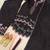 Black silk blend embroidered farshi salwar set