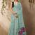 light blue ethnic motifs cotton blend muga saree