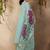 light blue ethnic motifs cotton blend muga saree
