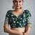 olive embellished zari chiffon designer saree