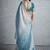 teal chiffon sarees
