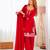 Red silk blend embroidered farshi salwar set