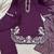 Purple silk blend embroidered farshi salwar set