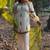 White crepe embroidered farshi salwar set