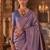 Lavender woven design zari silk blend banarasi saree