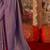 Lavender woven design zari silk blend banarasi saree