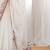 off white floral embroidered georgette heavy work saree