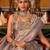 grey woven design zari kanjeevaram silk blend saree