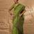 olive ethnic motifs linen khadi saree