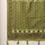olive ethnic motifs linen khadi saree