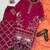 Rani-pink silk blend embroidered palazzo set