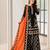 Black silk blend embroidered palazzo set
