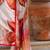 multicolor satin fusion saree
