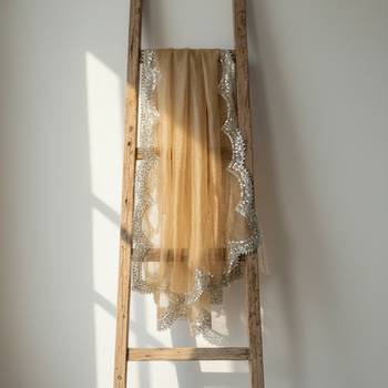 Dyed orgenza dupatta with sequance lace 4