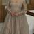 Grey silk blend embroidered palazzo set