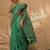 sea green ethnic motifs linen khadi saree