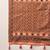 peach woven design linen khadi saree