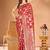 red woven design zari banarasi saree