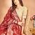 red woven design zari banarasi saree