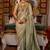 beige ethnic motifs zari kanjeevaram silk blend saree