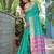 green ethnic motifs zari silk blend kanjeevaram saree
