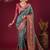 blue women floral woven design viscose rayon celebrity viscose rayon sarees