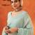 sea green sequined embellished party wear saree