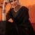 black sequinned embellished saree party wear saree with blouse piece