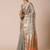 Grey ethnic motifs zari tissue banarasi saree