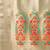 Sea green ethnic motifs woven design zari tissue banarasi saree