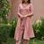 Pink chanderi embroidered farshi salwar set