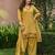 Yellow chanderi embroidered farshi salwar set