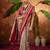 Beige ethnic motifs silk blend saree